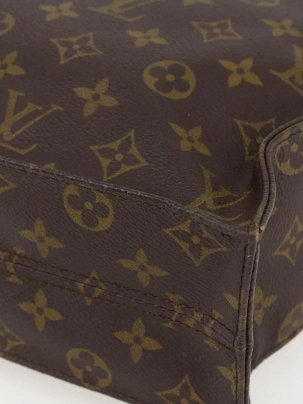 LOUIS VUITTON Monogram Sac Plat Hand Bag M51140 LV Auth am10353 - Picture 4 of 16